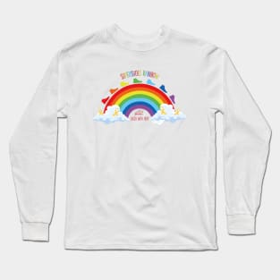 Charity - Supershoes Rainbow- Childhood Cancer Awareness Long Sleeve T-Shirt